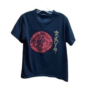 -Huaxiucun Dragon Graphic T-Shirt Small
